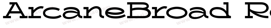 ArcaneBroad Regular字体转换